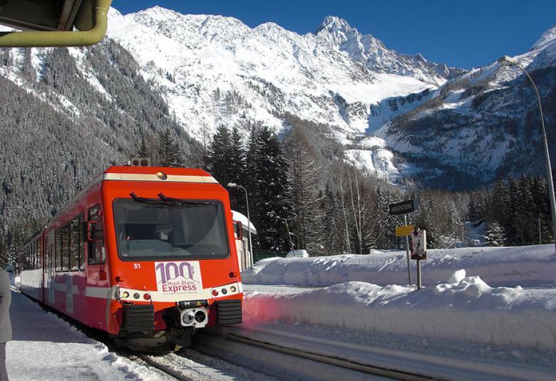 Trains in the Chamonix Valley