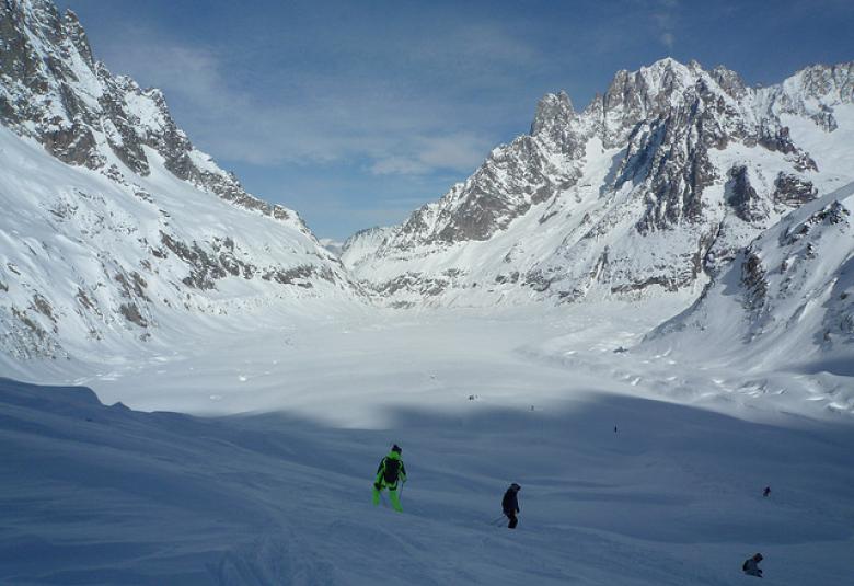 The Vallée Blanche in Chamonix Mont Blanc