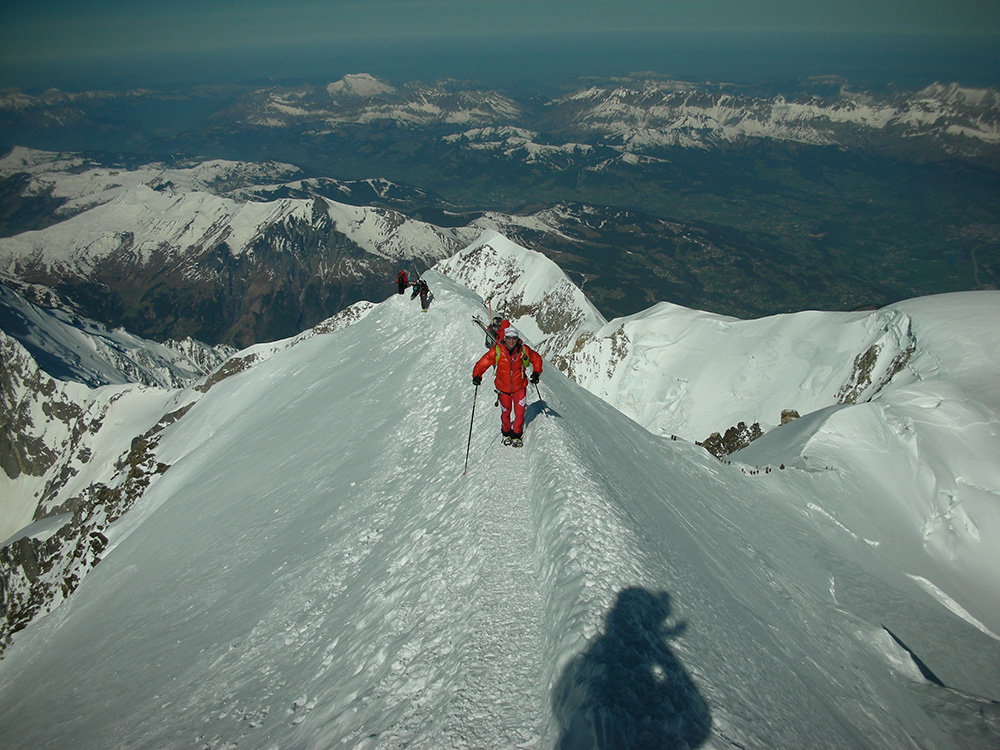 Ski Mont Blanc - Planning to climb Mont Blanc and then ski down
