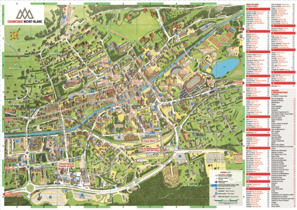 Plans Cartes De Chamonix Les Houches Et Du Village D