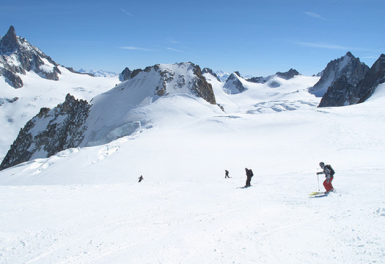 The Vallee Blanche routes