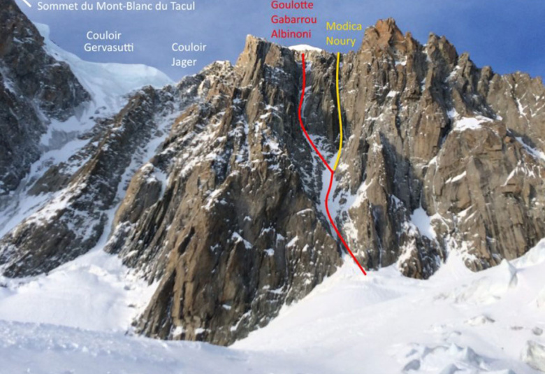 Deux alpinistes polytraumatisés après chute dans la la goulotte Gabarrou-Albinoni.