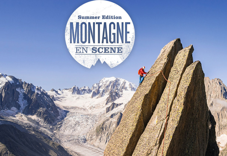 Promo poster for the 'Montagne en Scène' Festival in Chamonix