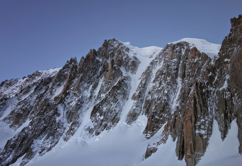 Deux alpinistes espagnols perdent la vie au couloir Gervasutti Mont Blanc du Tacul