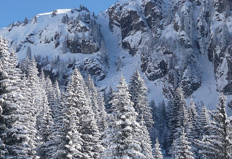 Couloir de la Chorde Pormenaz Servoz Hiver