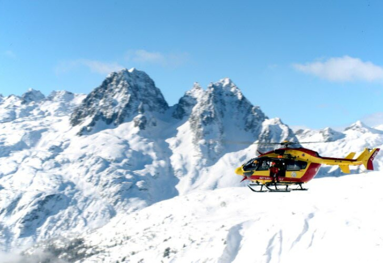 Helicopter of the Securitie Civil de Chamonix