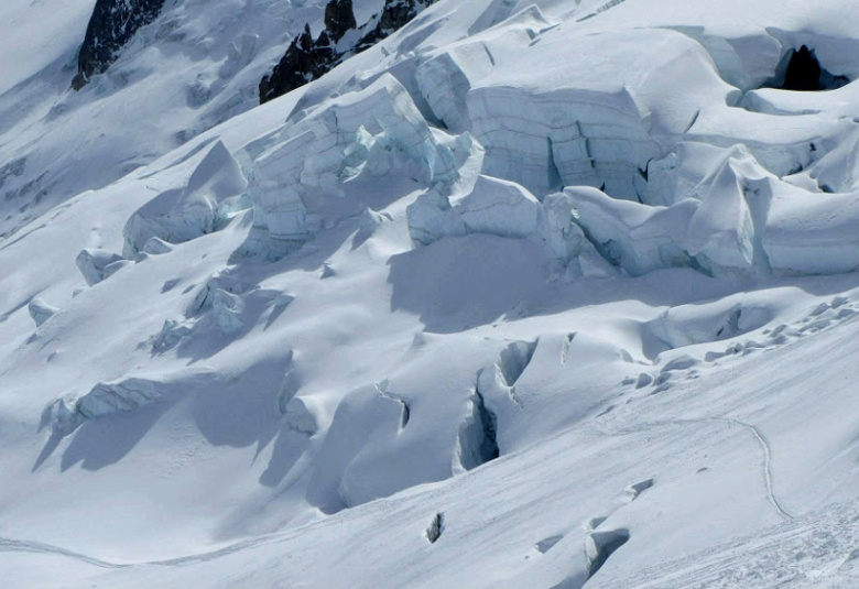 Crevasses Vallée Blanche Chamonix