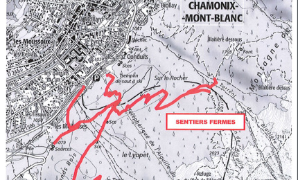 Aiguille du Midi: sentiers interdits dans la zone de travaux du téléphérique