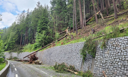 Planned closure of RD1506 between Chamonix and Argentiere, at La Poya