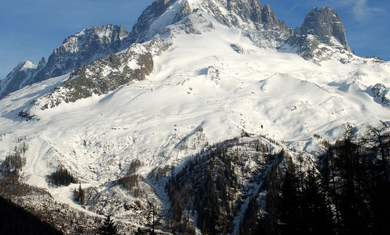 Grands Montets ski area ski resort in Chamonix valley