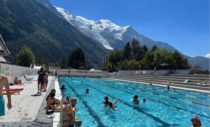 Piscine extérieure de Chamonix Mont Blanc