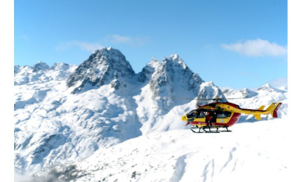 Helicopter of the Securitie Civil de Chamonix