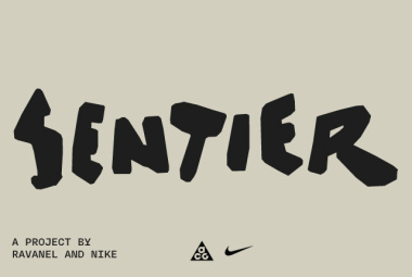 "Sentier" by Nike & Ravanel Chamonix logo
