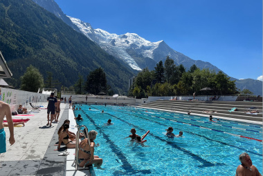 Piscine extérieure de Chamonix Mont Blanc
