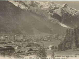 Chamonix Town and Mont Blanc