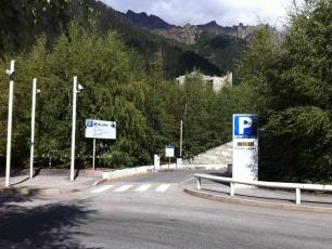 Parking Place du Mont Blanc in Chamonix
