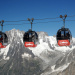 Gondolas of the Panoramic Mont-Blanc Lift