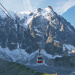 L'Aiguille du Midi, sa face nord avec téléphérique