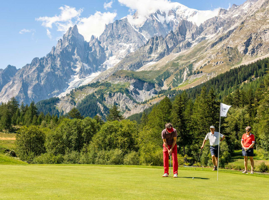 Golf de Courmayeur & Grandes Jorasses