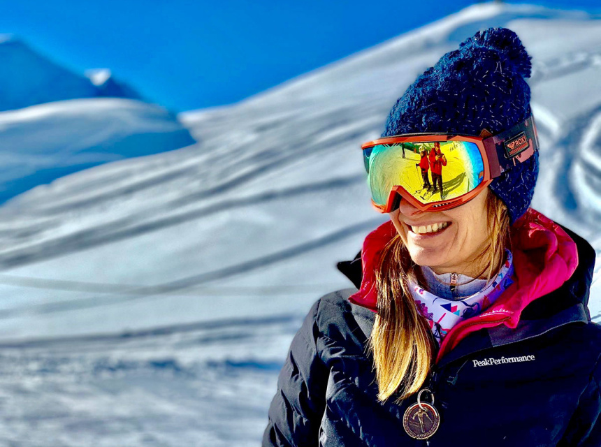 Christelle Gioana, Monitrice de Ski à Chamonix
