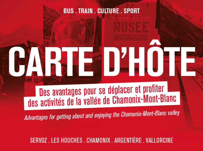 Chamonix Valley Carte d'Hôte / FREE Guest Card in Chamonix