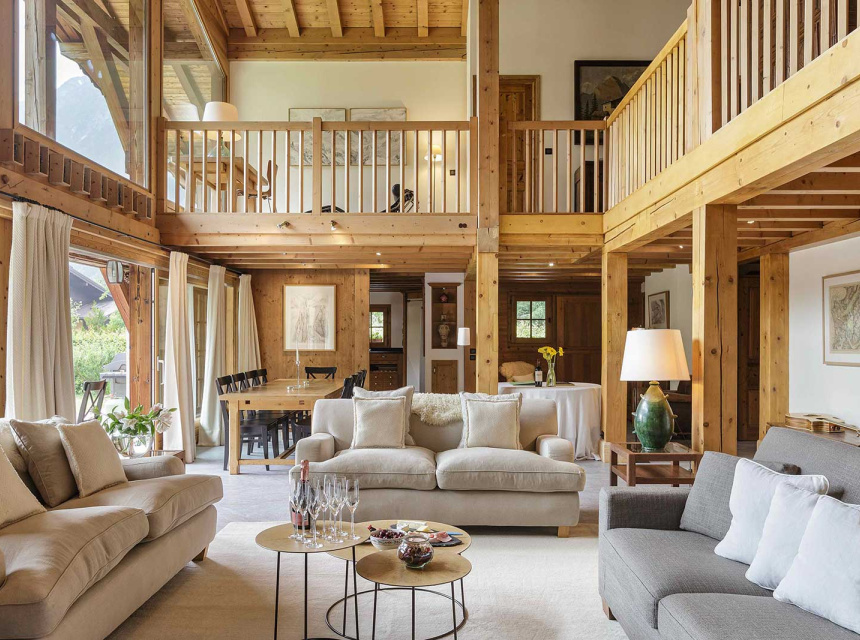 Collineige, luxury accommodation in Chamonix - Living Room