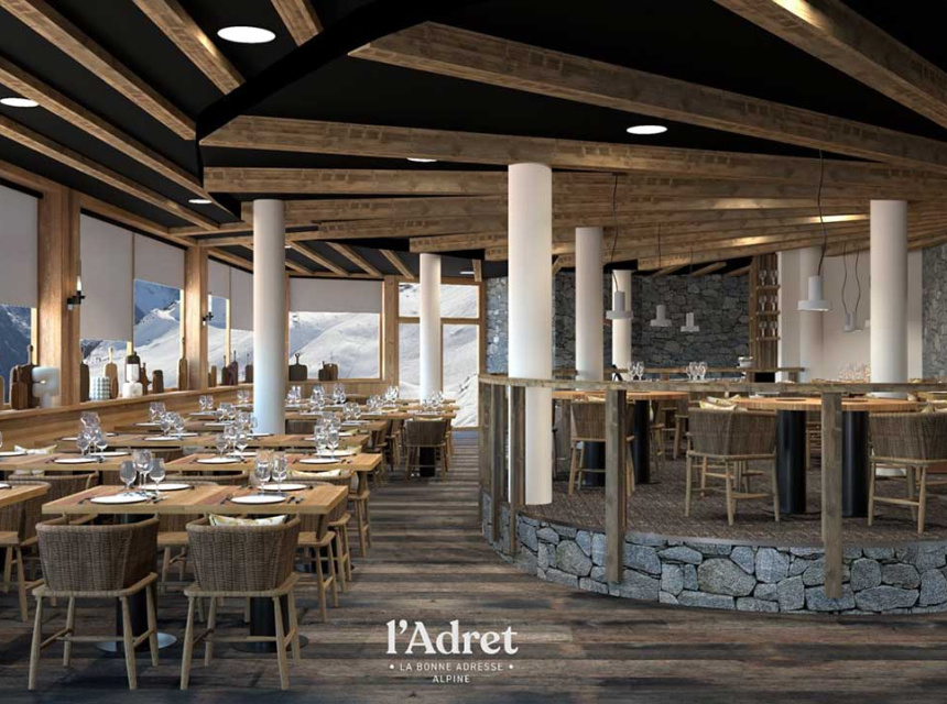 Terrasse Restaurant L’Adret - La Flégère Ski Resort