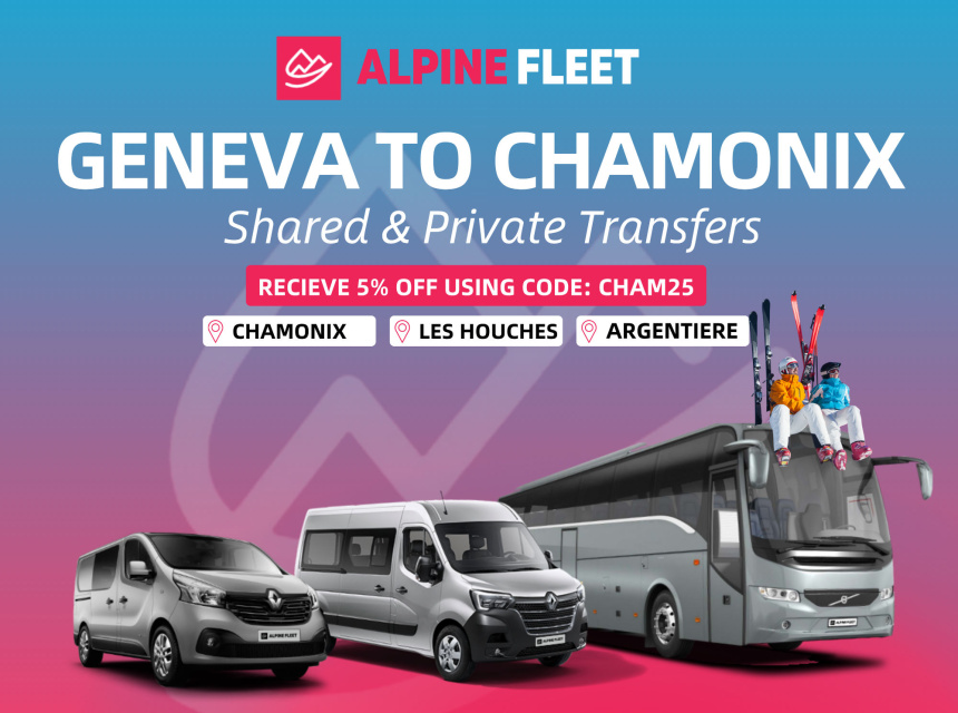 Alpine Fleet Airport Transfers to the ALL Chamonix Valley