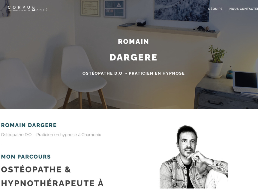 Romain Dargere / Corpus Santé - Osteopathe à Chamonix
