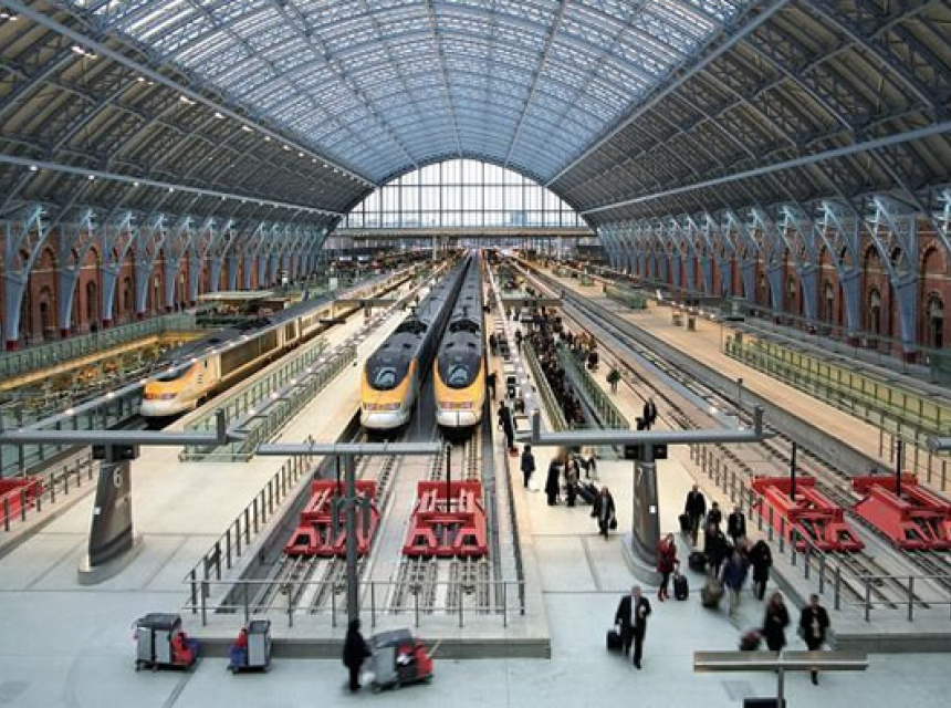 St Pancras International Station from London
