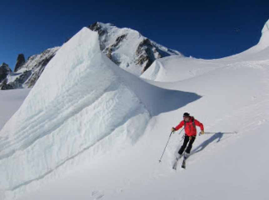 Skiing from Grand Montets