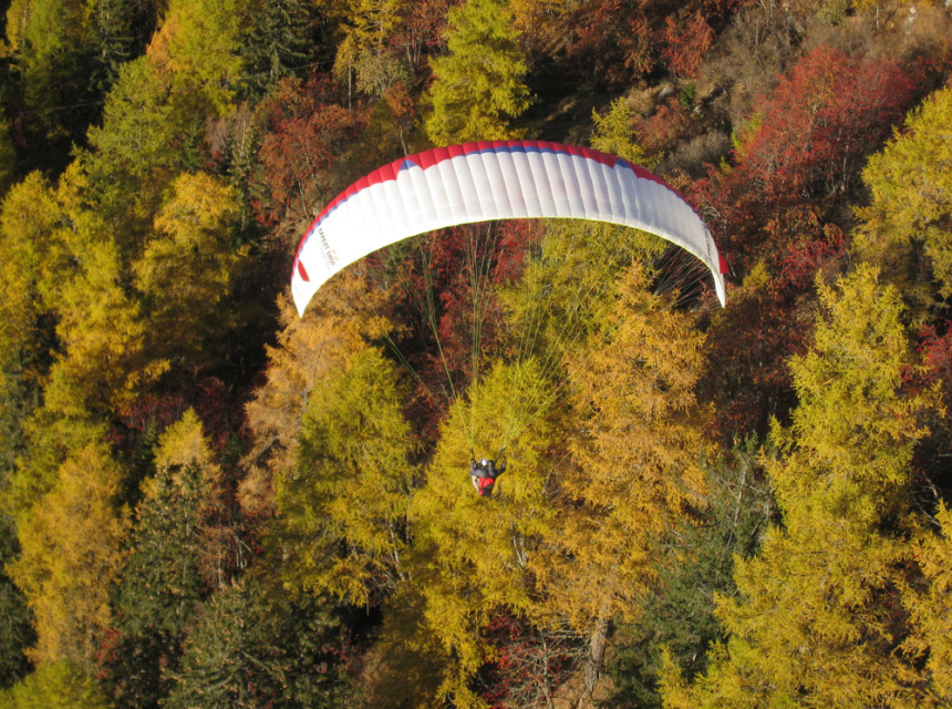 Paragliding at Les Houches