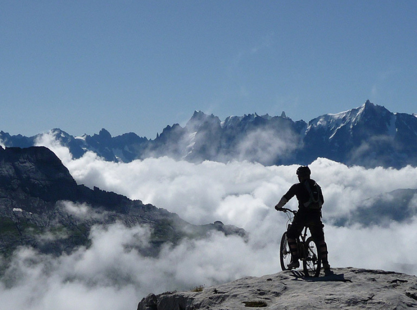 Mountain biking in Chamonix Valley