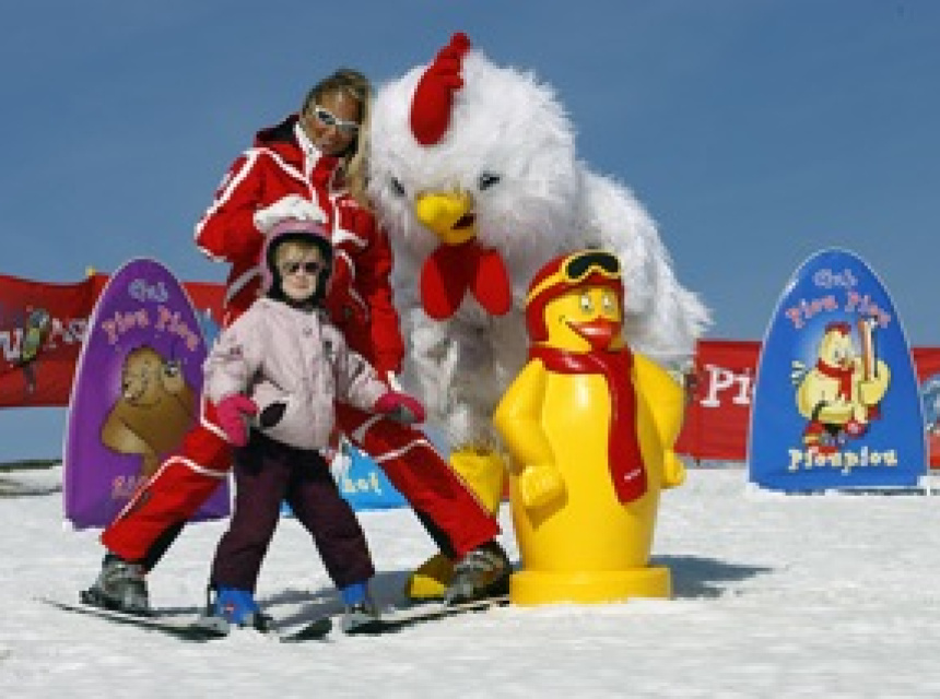 Skiing for young children Copyright @ Les Houches