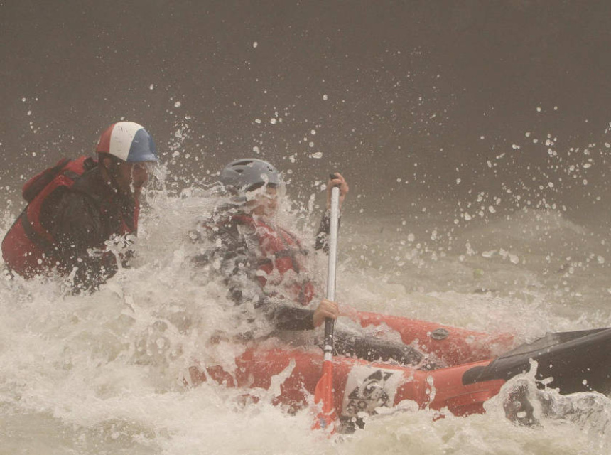 Rafting on the Dora Baltea river in the Aosta Valley is an exciting summer activity