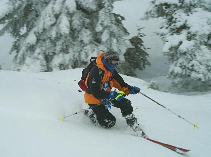 Telemark in the Chamonix Mont Blanc Valley