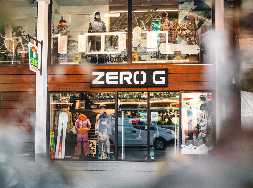 zero g bike and snowboard shop chamonix